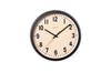 Interzero CHAMBRE PUBLIC BLACK Clock BLACK Radio-Controlled CH-027BK W306×h306×d50mm