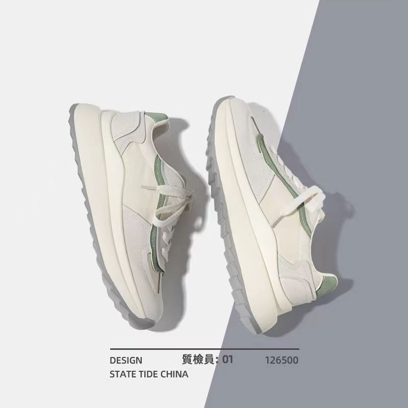 Forrest Gump Dad Shoes Women's 2024 Spring Explosion Breathable Thick Sole Heightening Versatile Shoes High-end Casual Sports Shoes