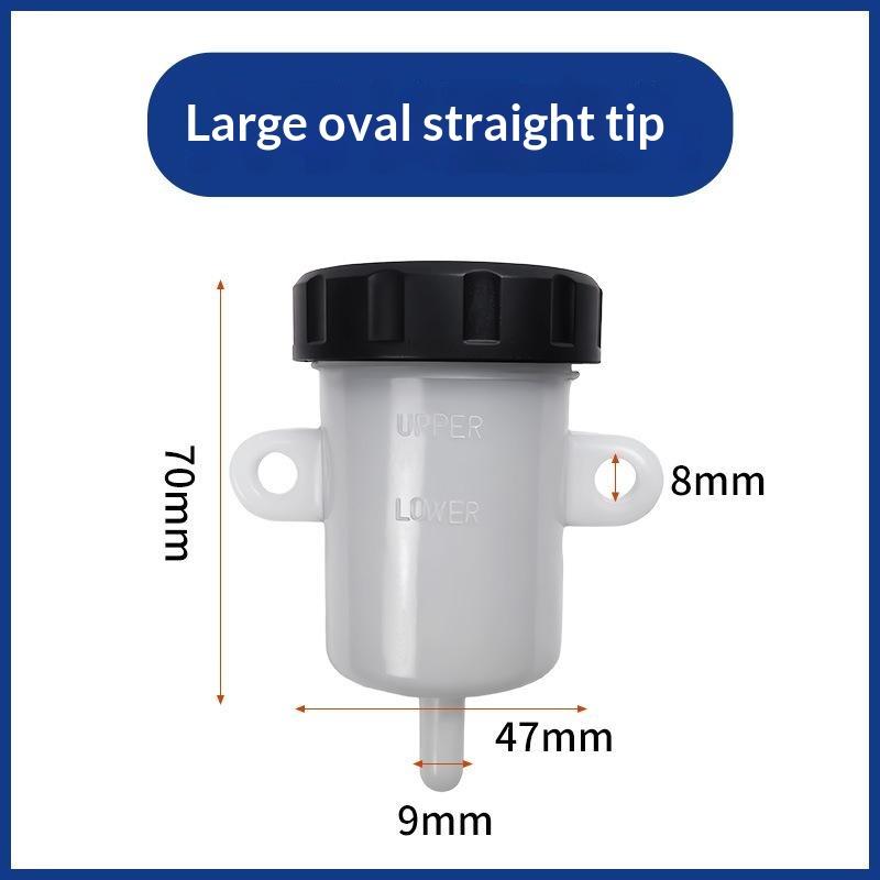 Motorcycle Master Cylinder Brake Oil Cup Lightweight Universal Fit Foot Lever Brake Oil Tank for Cruiser Sports Motorbike
