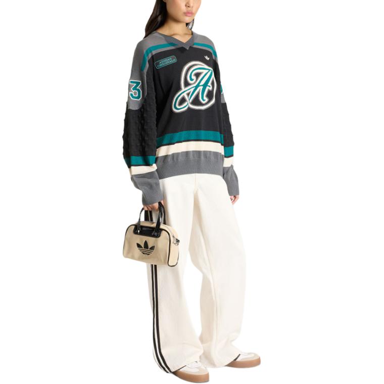 Adidas Originals letter V-neck knitwear KS6459