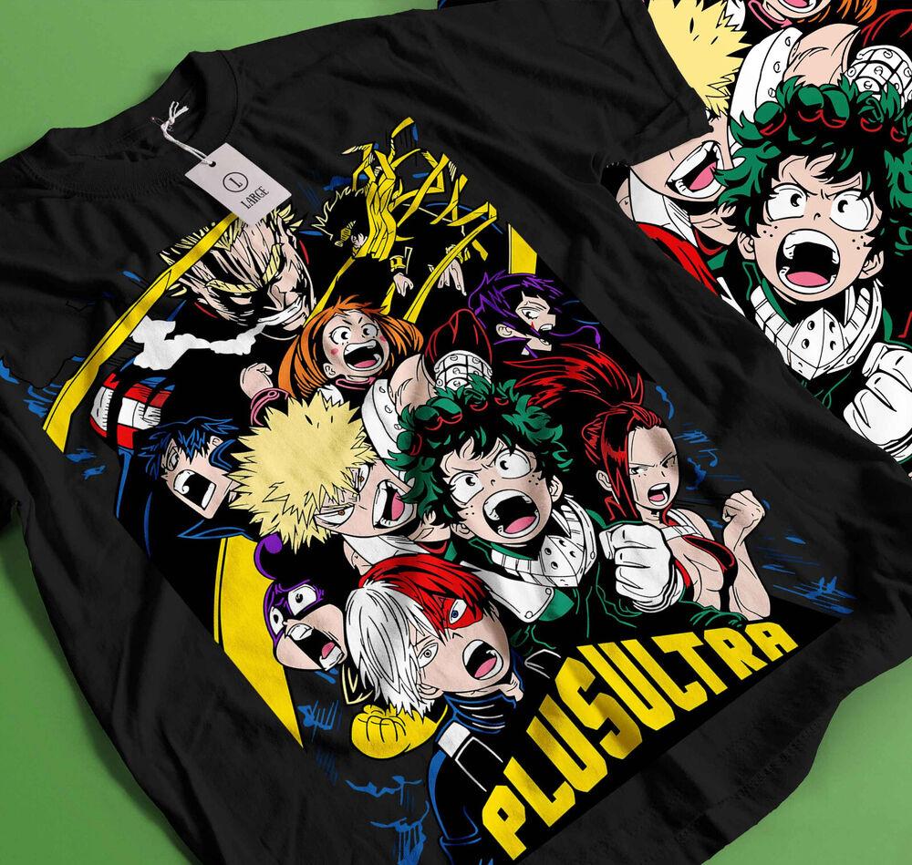 

My Hero Academia Japanese Anime Men s Licensed Character Grid Tee T-Shirt 262 XL