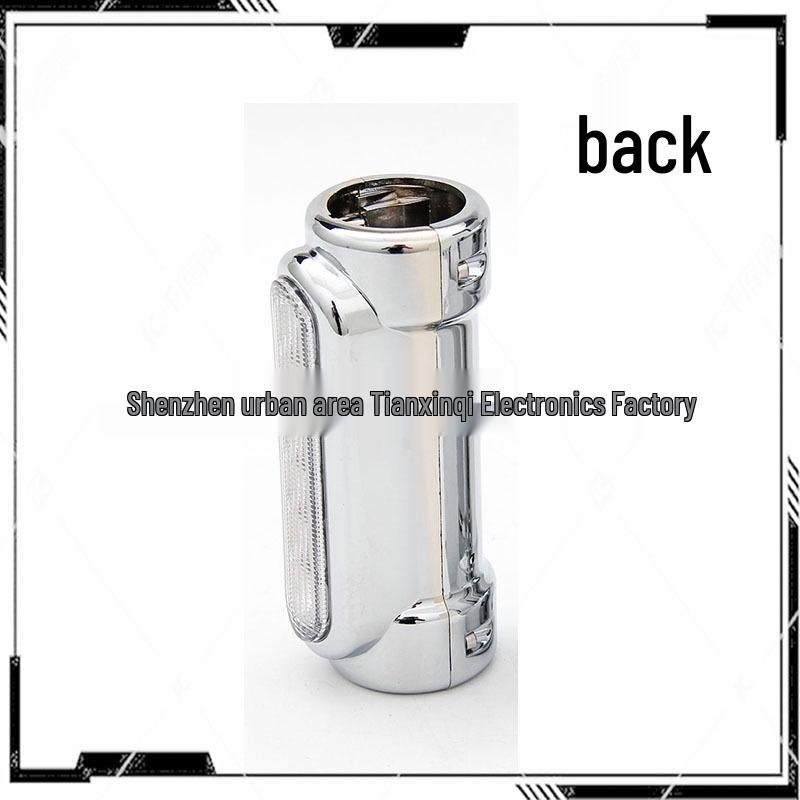 Światła LED na gmole motocykla Harley: Białe światło do jazdy dziennej i żółty kierunkowskaz, aluminiowy uchwyt rurowy na pręty 1,3".