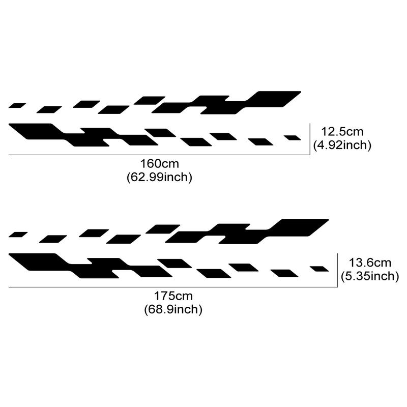 Car Side Stripe Sticker DIY Auto Vinyl Film Decals Tuning Accessories For Nissan 350Z 370Z Z-Cars Fairlady Z33 Z34 Racing Sport