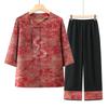 YUZHAOLIN Women's New Chinese Style Summer Shirt Set