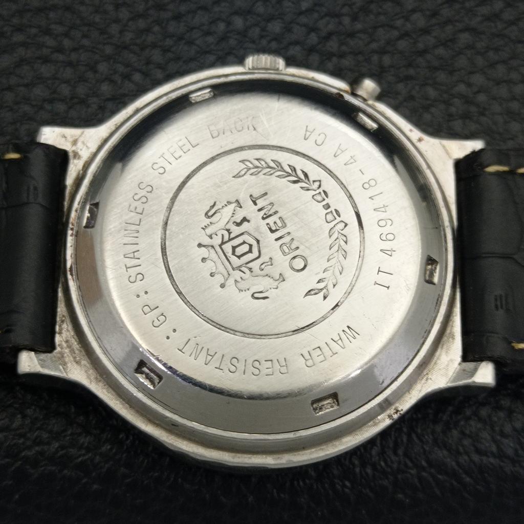 VINTAGE ORIENT AUTOMATIC JAPAN MENS WHITE COLOR DIAL WATCH a700155-5 R201-a700155