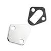 Chrome Steel Pump Block Off Plate for Small Block Ford Fuel Pump Blockk Off Chrom Steel 260 289 302 351W 2058 Fuel Pump Block Off Plate - Eliminates
