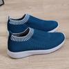 Fashion Women Casual Sneakers Mesh Breathable Round Toe Vulcanized Shoes Casual Comfortable Socks Walking Shoes for Woman