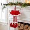 Holiday Interior Accessories 2026 Christmas Car Mirror Hanging Ornament, Funny Dangling Legs Pendant for Decorative Tags with Lanyard Tree Backpack