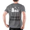 Men Women's Sleepy Snoopys T Shirt Cartoon Cotton Clothes Fun Short Sleeve O Neck Tee Shirt Original T-Shirt