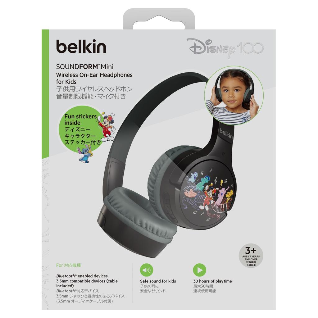 100th Anniversary MUSICAL WONDER Limited Edition Belkin Wireless Headset with Mic for Volume Voice Up to 30 Hours of Continuous Bluetooth Wired