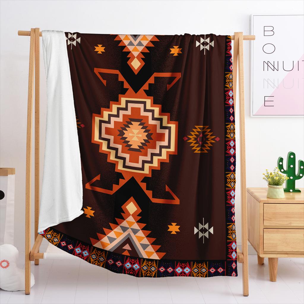 Blanket Flannel Blanket Bohemian 2D Digital Printing Blanket Cover Blanket