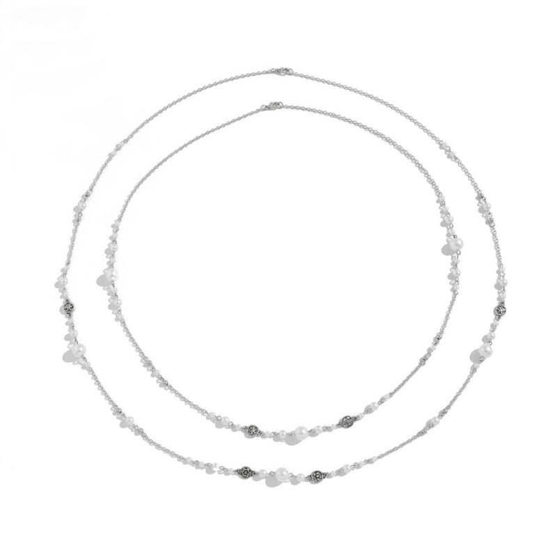 Stylish Star Fringe Pendant Necklace With Imitation Crystals and Strong Alloy Iron Chain for Women