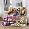 3D Cartoon Jojo's Bizarre Adventure Anime Blanket,Soft Throw Blanket for Home Bedroom Bed Sofa Travel Picnic Office Cover Kids