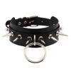 Black Spike Choker Goth  Punk Harajuku  Collar Belt Necklace Pu Leather Chocker  Cosplay Club Party  Festival Jewelry
