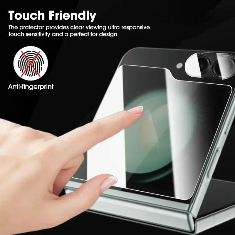 Flip 7 Full Coverage Inner Hydrogel Film for Samsung Galaxy Z Flip 7 Flip 6 5 Tempered Glass Screen Protectors Camera Lens Films