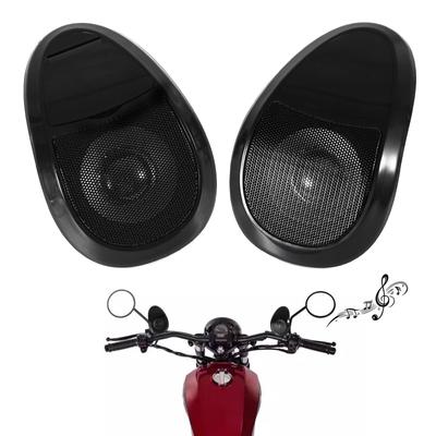 1 Paar 2,5-Zoll-Motorradlautsprecher MP3 FM Bluetooth Audio mit Montage