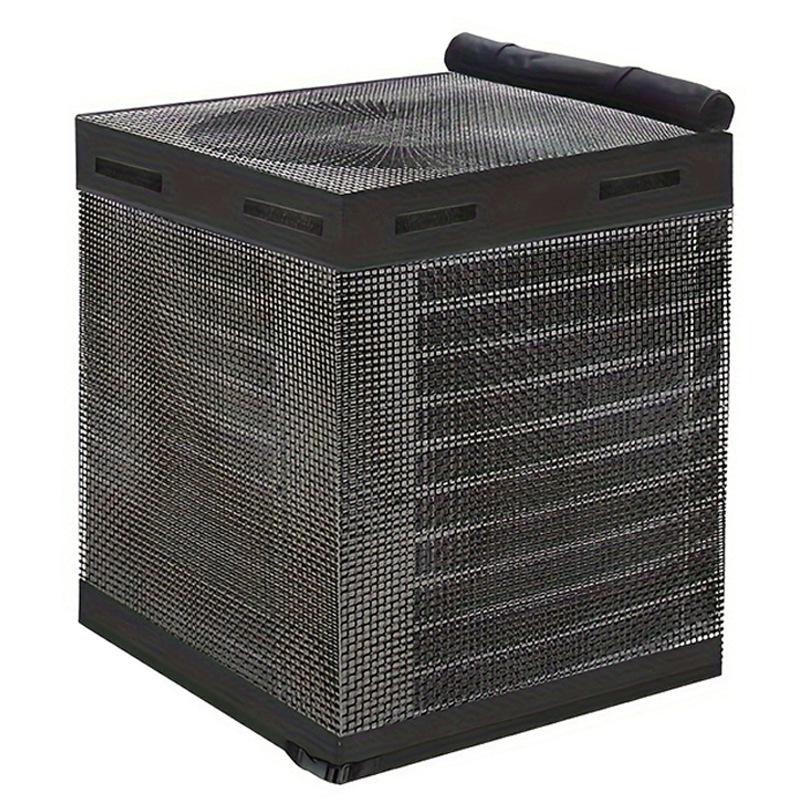 

Black Mesh Universal Air Conditioner Cover - 600D, Full Coverage, Anti-Leaf, All-Season 72x72x82 cm