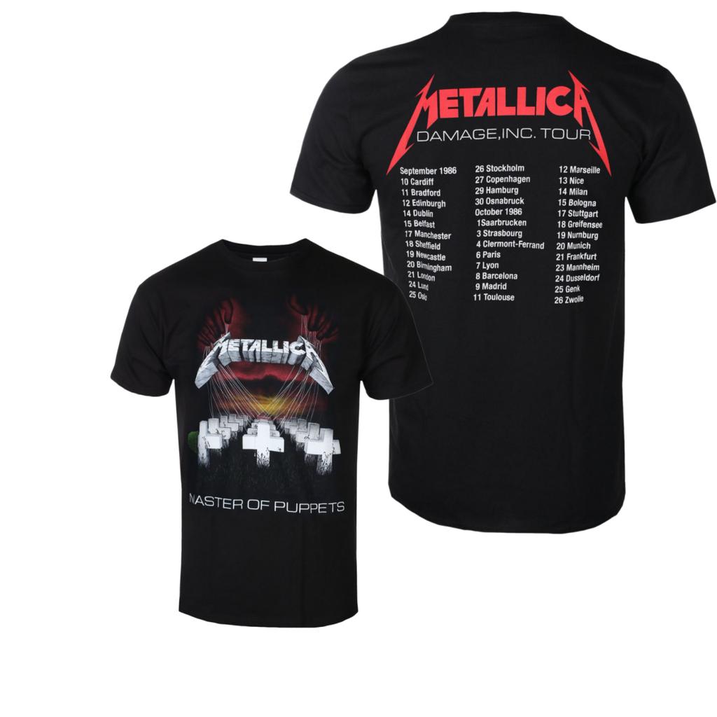 Master Of Puppets Print Tshirt Street Casual Tshirt For Heavy Metal Band Suitable For Unisex And Wounisex