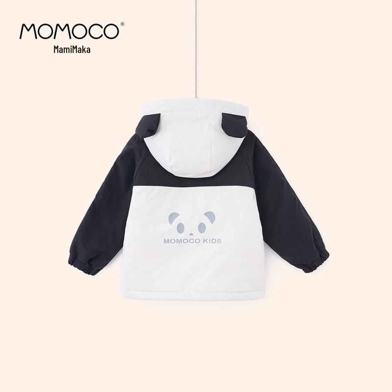 MOMOCO Boys' Winter Fleece-Lined Hooded Panda Jacket