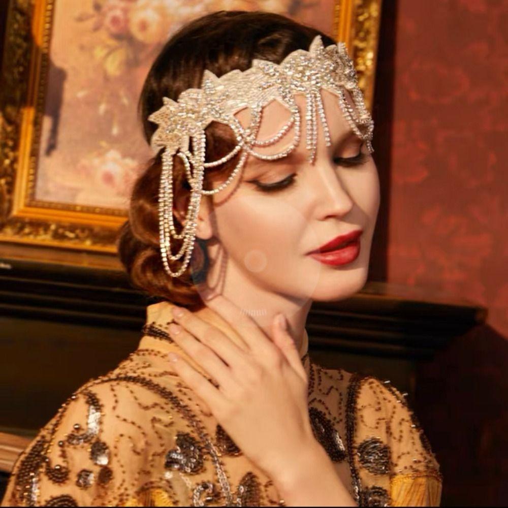 Hair Accessories Feather Headwear  Sequin Hair Band Vintage Korean Style Headband