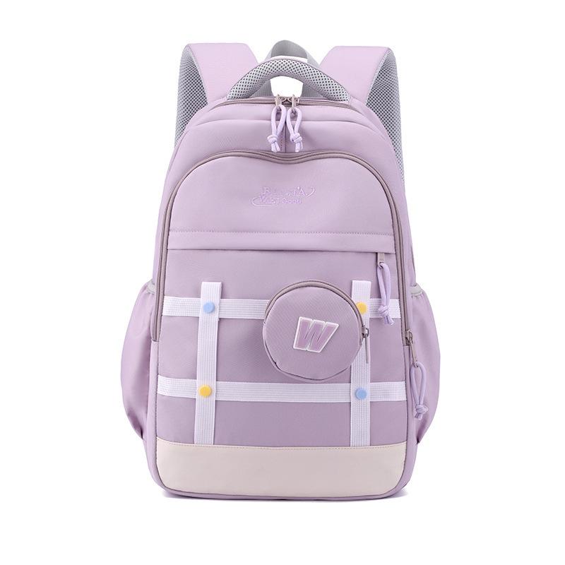 BAIJIAWEI Autumn New Sweet Junior High School Schoolbags for Girls Grades 5 To 6 Large Capacity Burden Reducing Backpack Teenager Multi-layer Book Bag