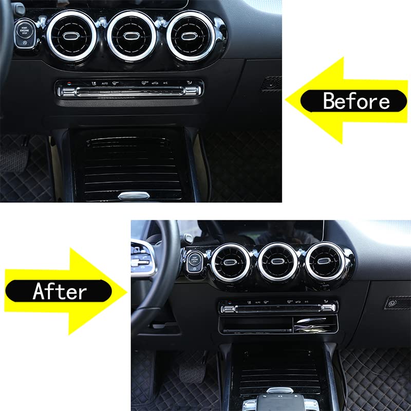 DIYUCAR Car Central Control Storage Box for Car Built-in Console Box Trinket Box Interior