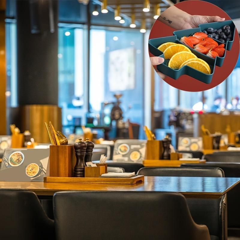 Weihnachten Kreativ Weihnachtsbaumform Süßigkeiten Snacks Nüsse Trockenfrüchte Plastikteller Snackschalen Schüssel Frühstückstablett