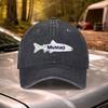 Mustad Vintage Washed Baseball Cap  Adjustable for Weddings Festivals Cycling Camping Golf Travel  Casual Wear