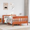 Vidaxl Bed Frame Without Mattress, Waxed Brown, 120X200 Cm, Solid Pine