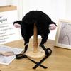 Y2K Sheep Ear Plush Hat Japanese Style Ear Protection Cap Brimless Beanie Cap Lamb Wool Caps  Women