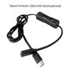 For  Power Switch,USB C Male To Female Type C Extension Cable Inline On/Off Switch for  4