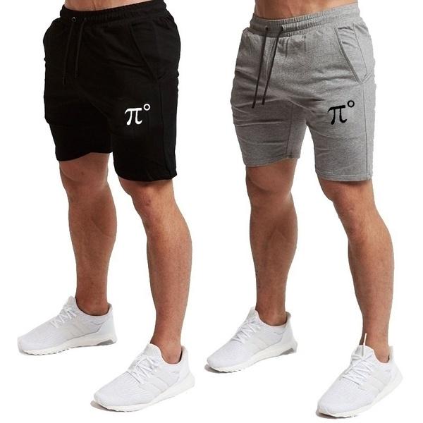 Men's Gym Tights Cotton Shorts Fitness Running Pants Casual Sports