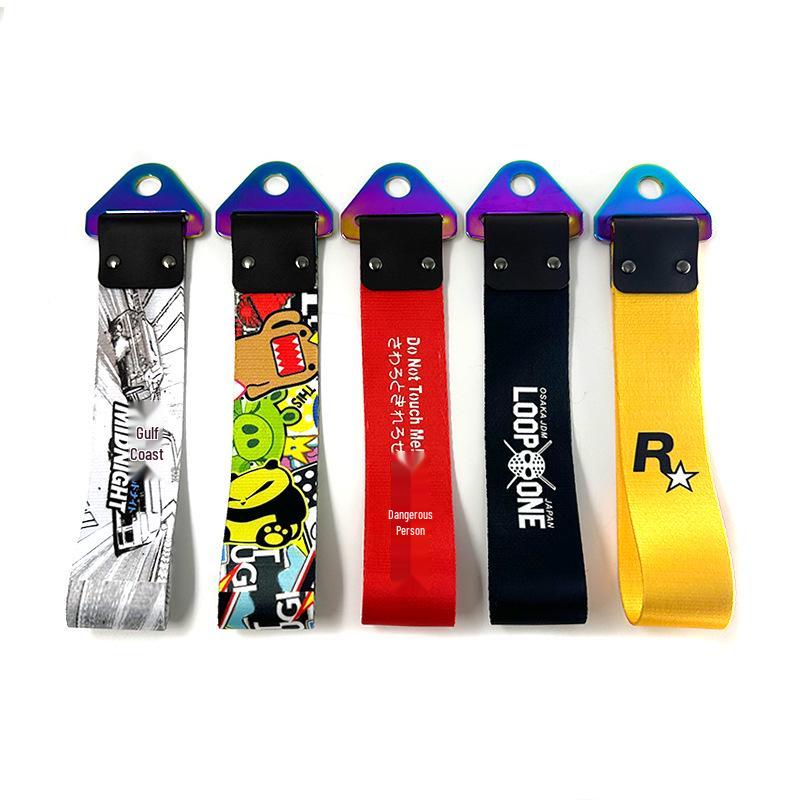 JDM Culture Colorful Metal Buckle Tow Strap - Car Modification Decoration