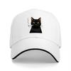 Black Cat Embroidered Baseball Cap Classic Style Adjustable Hat for Men and Women Fashionable Design with Cute Animal Print