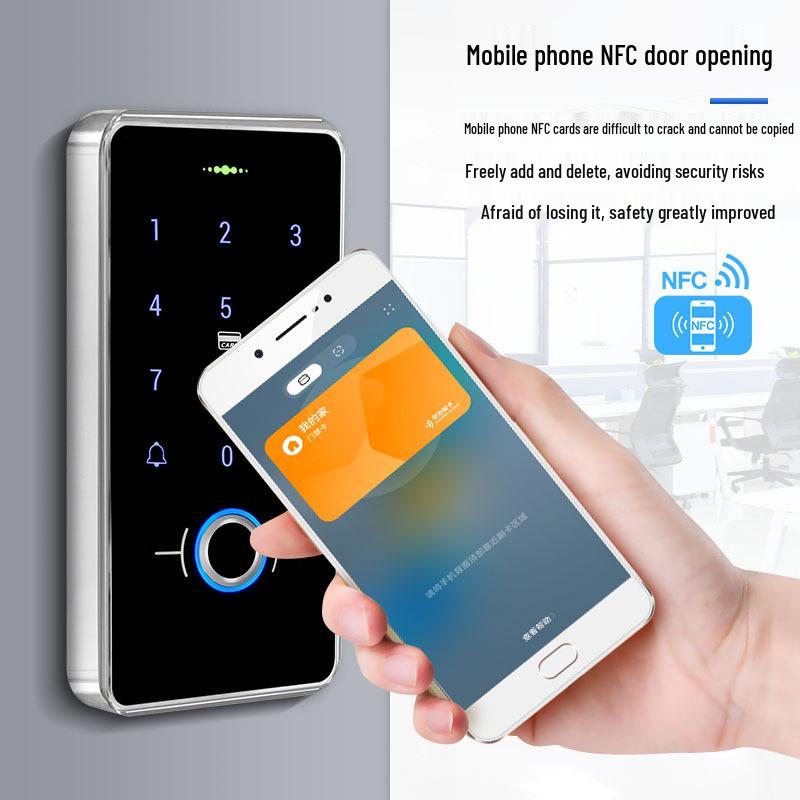 All-in-One Waterproof Fingerprint Access Control System with Password and Card Swipe