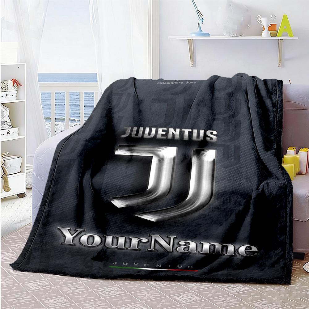 Juventus Customize Your Name Blanket Throw Personalized Blanket Comfortable Throw For Picnics Bed Couch Seaside Four Seasons Universal
