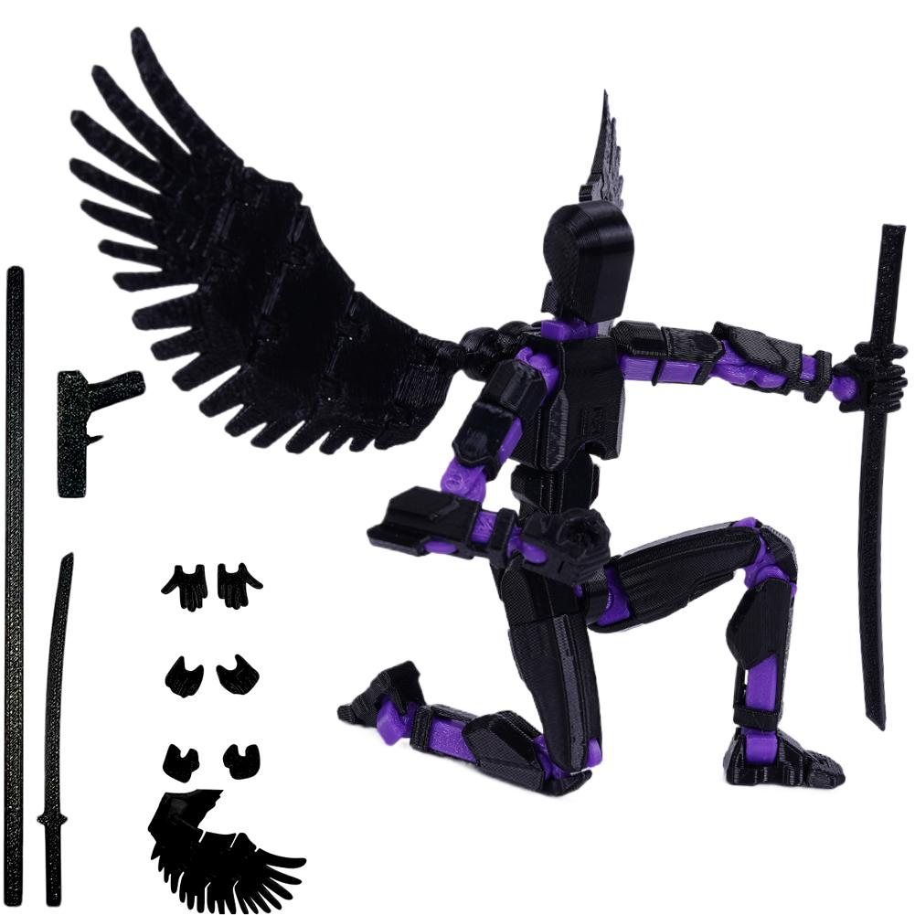 13cm 3D-Druck Beweglicher Shapeshift-Roboter Vollkörper Mechanisch Bewegliche Roboter-Dummy Kreative Geschenke für Kinder