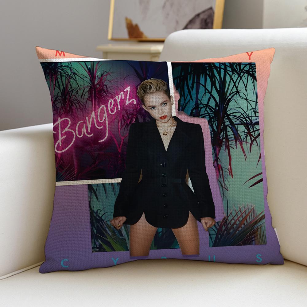 Rebellious MMiley CyrusS Cushion Cover Pcs Linen Throw Pillow Covers X X Modern Home Decor