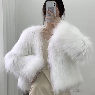 Winter Plush Fake Fur Coat Women Loose Short Fur Jackets Female Streetwear Casual Women's Jacket Coat 2024 Autumn Winter