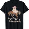 Long Live Cow Ghouls Halloween Cowboy Ghost Riding Horse T-Shirt
