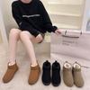 Winter Snow Boots Women's Short Tube Thickened Cotton Shoes Non-slip Winter Shoes Student Women's Shoes Black Boots