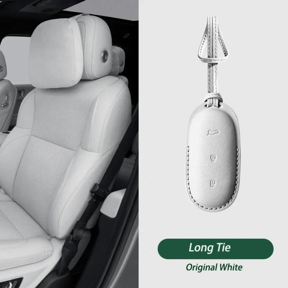 Leather Car Key Case Shell Keychain for Lixiang L9 L8 L7 L6 Key Case Cover for LI Lixiang Leading Ideal L6 L7 L8 L9 2022-2025