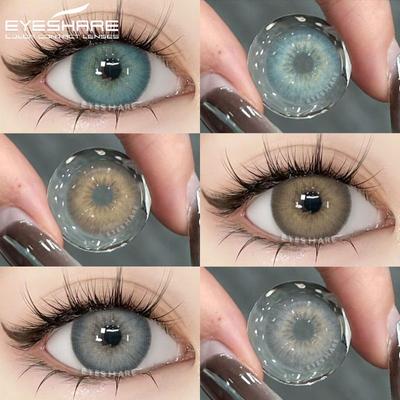 1 Pair Natural Color Contact Lenses for Eyes Brown Lenses Colorcon Korean Lenses Yearly Beauty Blue Eye Contacts Lens