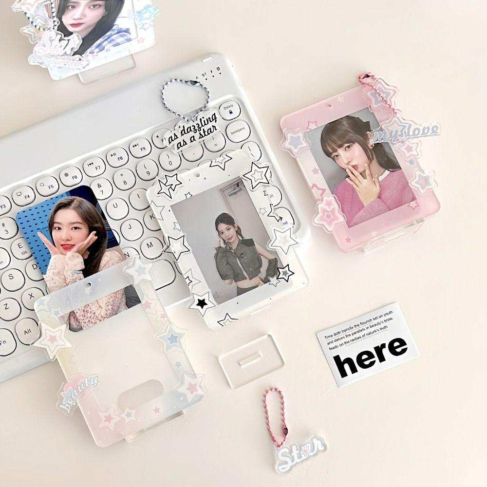 Star Korean Style Card Holder Desktop Decoration ID Card Holders Student Card Cover Student