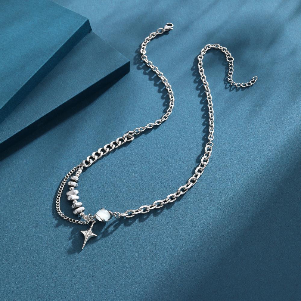 Eye Cats Contemporary Starburst Geometric Necklace Unisex Stylish Jewelry All For