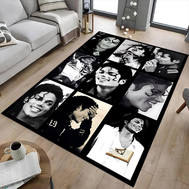 Michael Jackson'S Legacy Carpet For Playroom Bedroom Living Room Sofa Home Decorkids Game Area Rug Nonslip Floor Mat