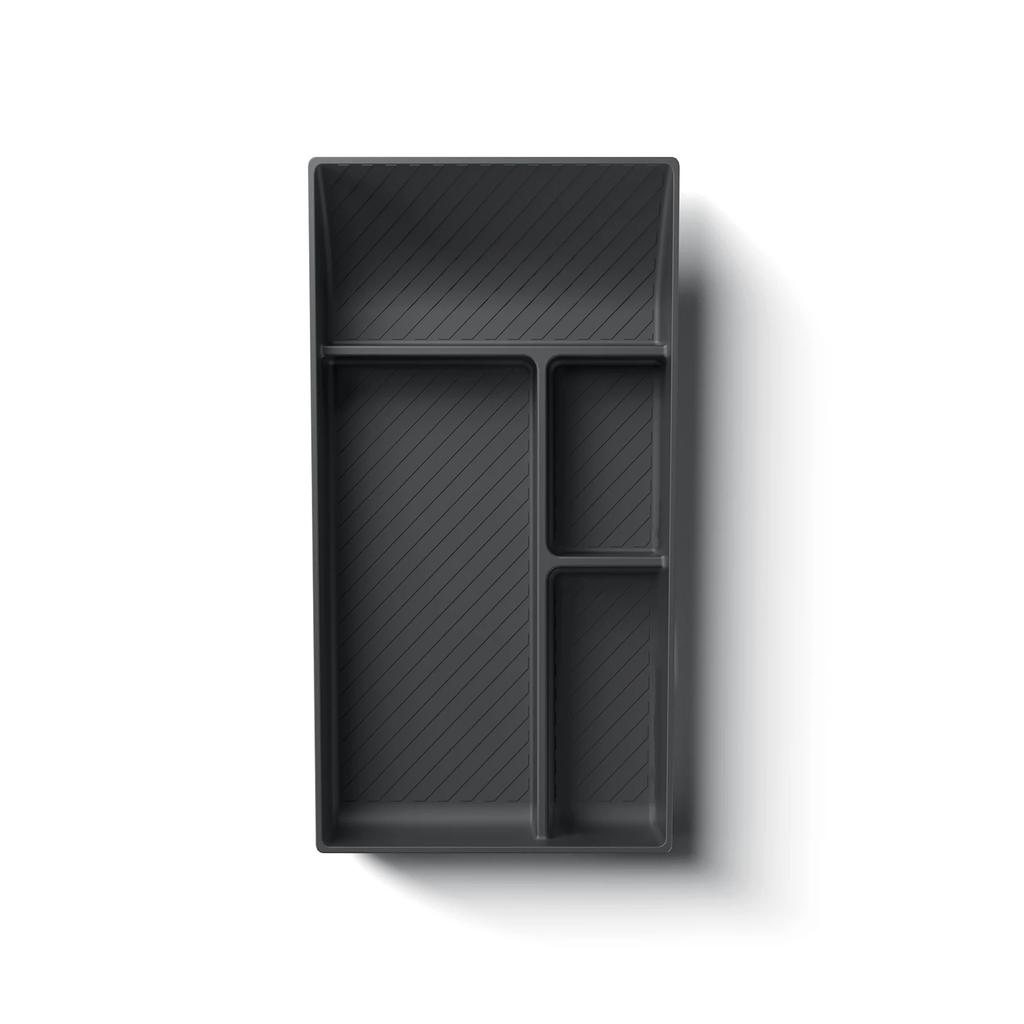 For Tesla Model Y 2025+ Juniper Center Console Lower Storage Box Car Tray Organizer Accessories Tidying Black