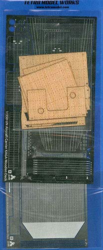 

Tetra Model Works 1/350 Aircraft Carrier Kaga Wooden Deck with Etched Parts for Decks