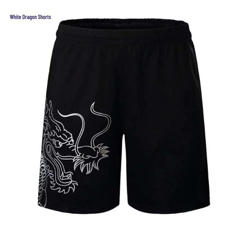 Unisex Schnelltrocknendes Drachenmuster Tischtennis-Uniformset - Sommer Kurzarm Sporttrikot für Training & Wettkampf