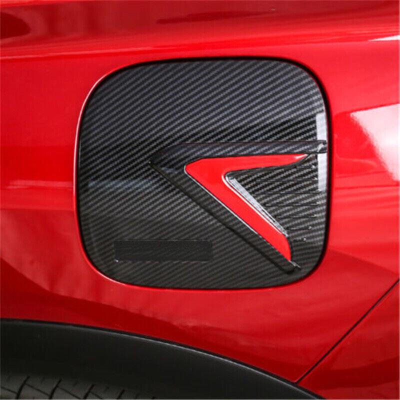 Carbon Fiber Fuel Gas Tank Cap Cover Trim For Mitsubishi Eclipse Cross 2018-2022